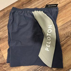 Peloton Men's Shorts 7" Inseam Lined Blue Medium Stretch NWT | Size Medium